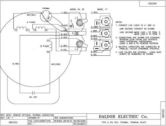 Baldor Motor Capacitor Wiring C3 Wiring Diagram